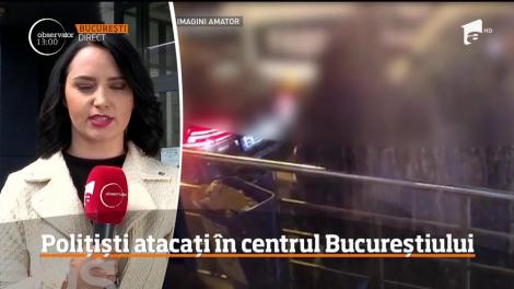 Au fost trase focuri de avertisment în centrul Capitalei, după ce un bărbat a ameninţat o patrulă de Poliţie cu un cuţit!