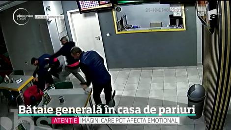 Bătaie generală într-o casă de pariuri din cartierul Rahova, București