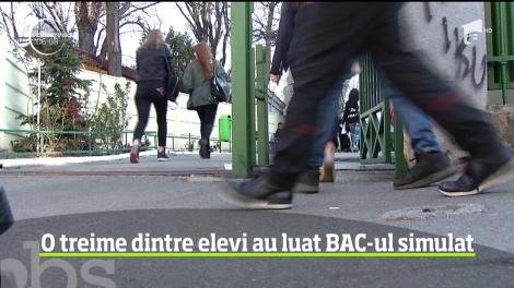 Au fost afişate rezultatele probelor scrise de la simularea de Bacalaureat. Rezultate care nu arată bine deloc