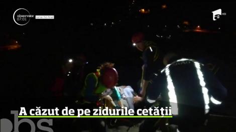 Intervenţie la limită în Arad! Un turist a căzut de pe zidurile Cetăţii Şoimoş