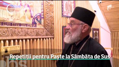 Au început repetiţiile pentru Paşte la Sâmbăta de Sus