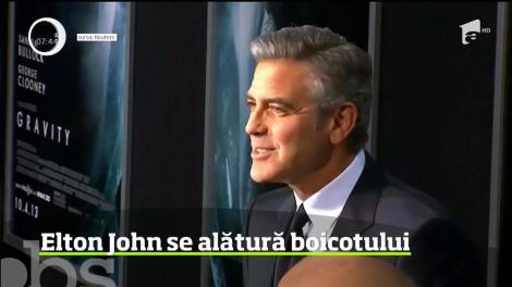 Elton John răspunde apelului lui George Clooney