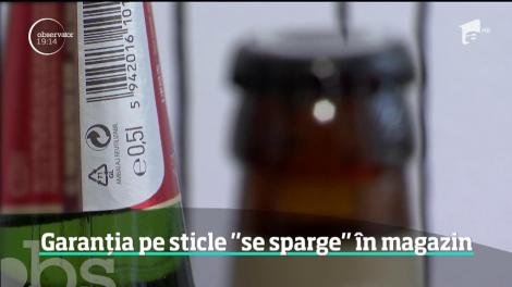 Legea taxei de 50 de bani pe sticlele reutilizabile, necunoscută pentru angajații magazinelor