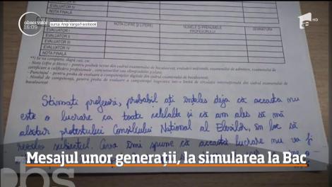 O elevă din Satu Mare a scris, la simulare, şase pagini cu toate nemulţumirile faţă de sistemul românesc de învăţământ