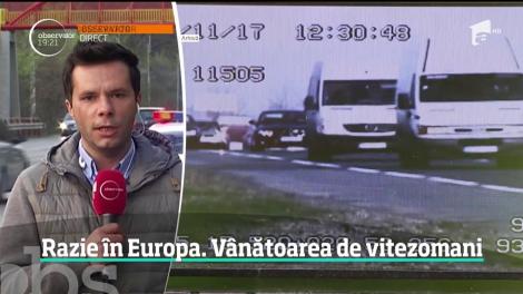 Razie în Europa! Polițiștii au pornit la vânătoarea de vitezomani
