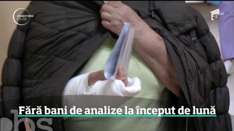 Fără bani de analize la început de lună, la clinicile private