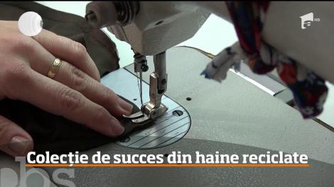 O tânără designer vestimentar din Cluj-Napoca a reuşit să creeze o colecţie de materiale textile reciclate
