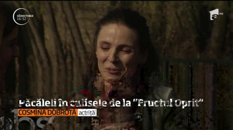 Păcăleli în culisele serialului „Fructul Oprit”! „A fost şocată, poate pentru că am dus-o la extrem!”