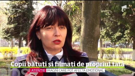 Tatăl violent din Galaţi, care s-a filmat în timp ce îşi lovea cu sălbăticie copiii ca să se răzbune pe soţie, a fost reţinut pentru 24 de ore