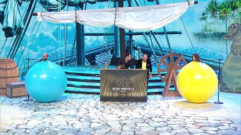 Masca căpitanul Hook, lupta pentru indicii. Cosmin Seleși și Raluka au intrat într-un balon uriaș!