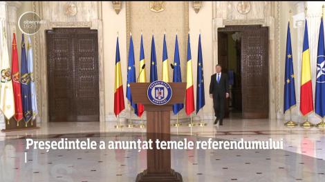 Românii au aflat care sunt temele la referendumul de luna viitoare. Preşedintele vrea două intrebări pe buletinul de vot