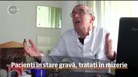 Zeci de pacienţi ai clinicii de hematologie din Craiova rămân internaţi în condiţii mizere, deşi conducerea spitalului a primit ordin să suspende temporar activitatea