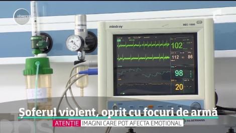 Imagini șocante în centrul Iașiului! Un polițist a fost târât pe capota unei mașini de un șofer nervos