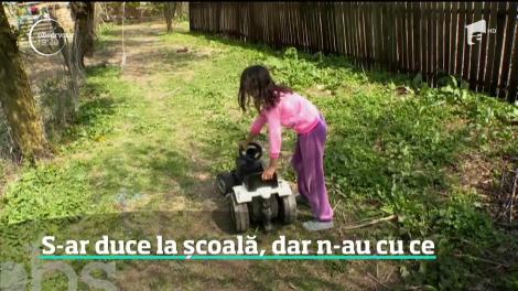 Zeci de copii dintr-o comună din Teleorman ar merge la școală, dar nu au cu ce să ajungă