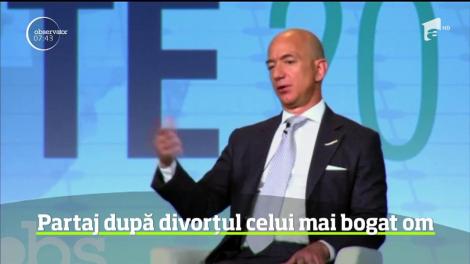 Şi după divorţ, Jeff Bezos, şeful de la Amazon, rămâne cel mai bogat om din lume, deşi i-a cedat fostei soţii o avere consistentă