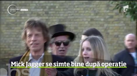 Mick Jagger se simte bine după operația la inimă