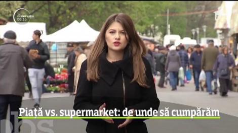 Comoditatea îi împinge pe români să facă cumpărăturile de la cel mai apropiat magazin. Însă, dacă își doresc produse româneşti, n-ar strica să dea o fugă până la piaţă