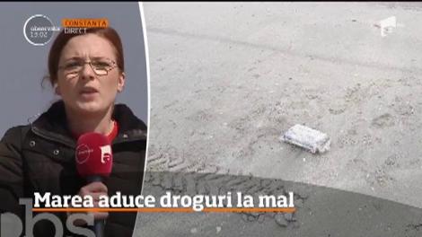Marea aduce droguri la mal! Jandarmii şi poliţiştii patrulează la ţărm, iar elicopterele poliţiei de frontieră survolează zona