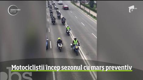 Motocicliștii încep sezonul cu marș preventiv