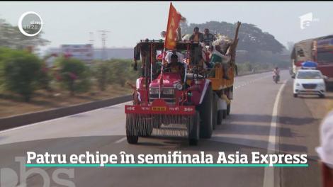 Patru echipe au ajuns în semifinala Asia Express