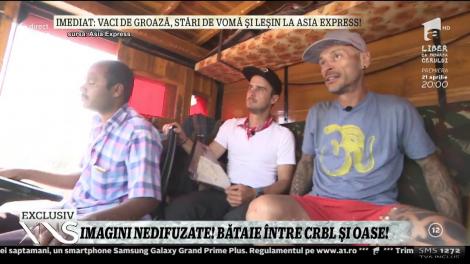Imagini nedifuzate din Asia Express! Bătaie între CRBL şi Oase