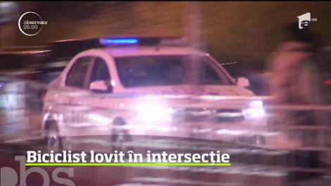 Accident grav în București! Un biciclist a fost lovit de o mașină și proiectat într-un cort de campanie. Video