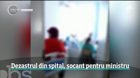Dezastru, haos şi nepăsare - sunt cuvintele ministrului Sănătăţii, după un control-surpriză în miez de noapte la spitalul Judeţean din Constanţa