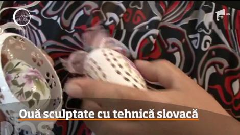 Ouă sculptate şi înfrumuseţate cu tehnici 3D au fost expuse în Nădlac, la târgul anual organizat înainte de Paşte!