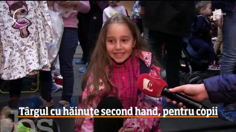 Târgul cu hăinuțe second hand, pentru copii