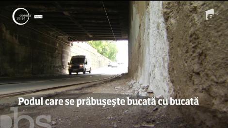 Tot mai multe poduri din România s-au transformat în pericole pentru şoferi şi pietoni