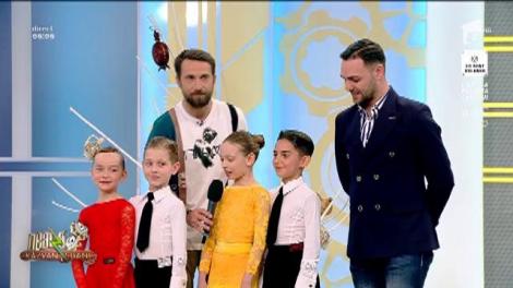 Demonstrație de cha cha și rumba. Copii au făcut show și au venit și cu propunere pentru Dani: La nunta ta, dansul de deschidere trebuie să fie un vals lent