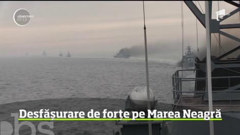 Război pe Marea Neagră! Sunt implicați 2.000 de militari și 20 de nave  - Video