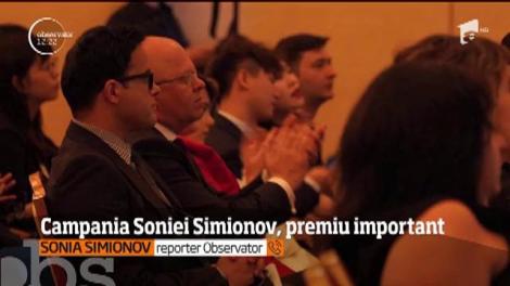 Campania Soniei Simionov, premiu important. Observator, premiat la New York Festivals