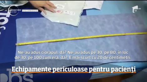 Video. Viețile pacienților, puse în pericol la Spitalul Elias! Așa arată materialele sanitare neconforme pe care medicii le-au refuzat