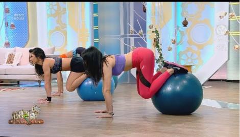 Fitness cu Diana Stejereanu. Exerciții pentru un abdomen perfect, cu ajutorul mingii de fitness