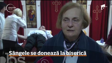 Enoriaşii din Deva au donat sânge în incinta unei biserici