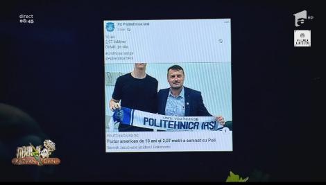 Smiley News. FC Politehnica Iași a achizioționat un portar din SUA. Poza de prezentare a jucătorului, un dezastru