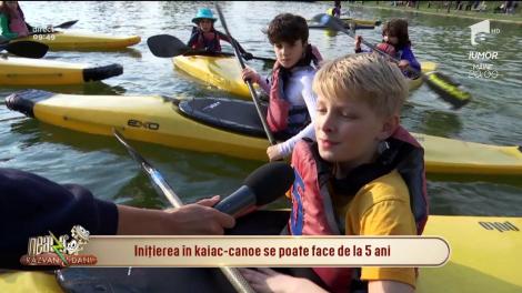 Cursurile de kaiac-canoe, o activitate distractivă pentru copii. Iată cum decurge un antrenament