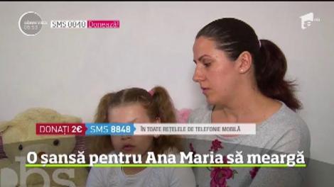 Vreau să ajut!  Ana Maria a fost diagnosticată cu tetrapareză spastică