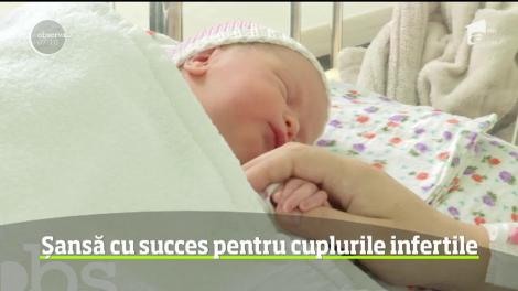 Primul copil conceput prin proiectul "O şansă pentru cuplurile infertile" a venit pe lume