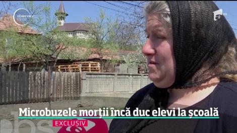 Microbuzele morții din Sălaj încă duc elevi la școală