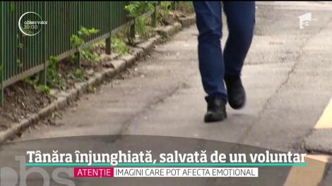Tânăra mamă înjunghiată de fostul iubit într-un magazin din Capitală, salvată de un voluntar. Tânărul a mai salvat și anul trecut un om