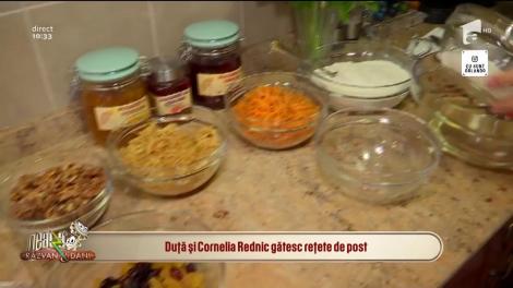 Duță și Cornelia Rednic gătesc rețete de post: Prăjitură cu morcovi