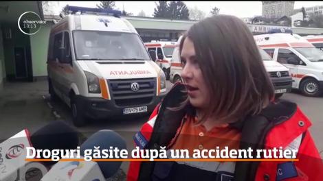 Un accident rutier banal le-a adus poliţiştilor din Braşov o captură de droguri