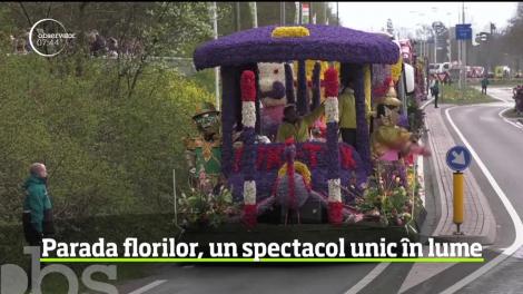 Cea mai mare paradă a florilor din lume a putut fi admirată în Olanda, supranumită Ţara Lalelelor
