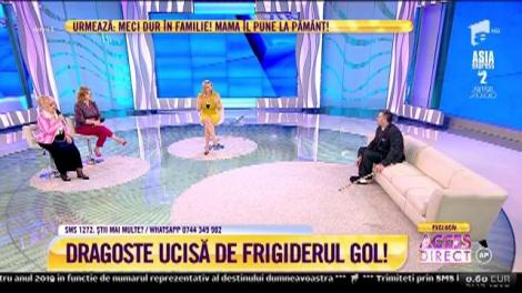 Marian, bărbatul bătut de soție: "I-am zis să facă de mâncare. Frigiderul a intrat în șomaj, e gol"
