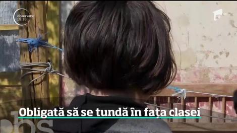 Scene umilitoare în Satu Mare. O elevă din clasa a cincea a fost obligată de dirigintă să se tundă în fața clasei