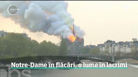 Notre Dame, cea mai cunoscută şi vizitată catedrală din Europa a fost mistuită de flăcări uriaşe. O lume întreagă a privit cum arde istoria