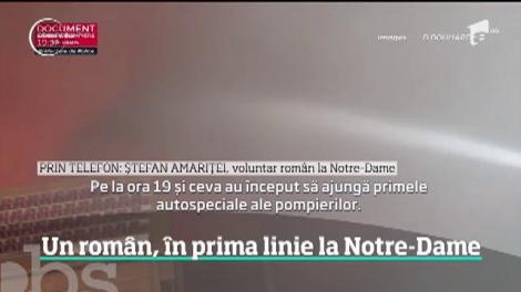 Un român de 19 ani a fost în prima linie în noaptea incendiului dramatic de la Notre Dame