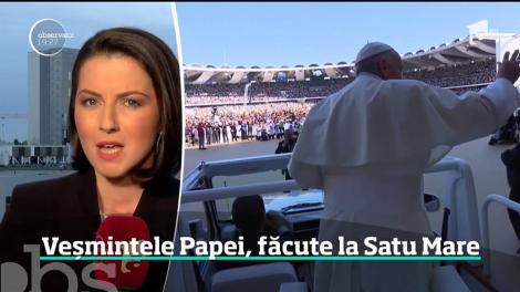 În timpul vizitei în România, Suveranul Pontif va purta veşminte confecţionate la Satu Mare